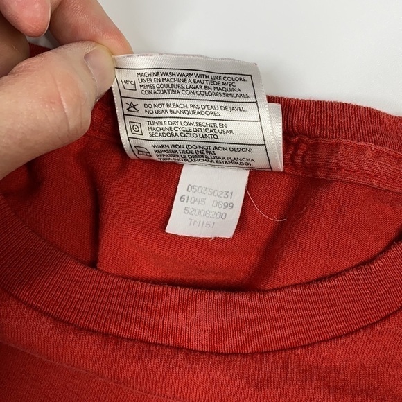 Vintage Nike Red Black Swoosh Tshirt - Picture 7 of 7